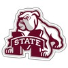 Mississippi State Decal (M-STATE BULLDOG DECAL (3''4''6''12''), 6 in)