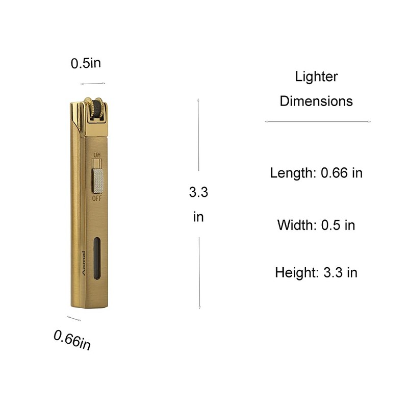 STAOSAN 2 Pack Portable Torch Lighter Fuel Tank Visible Butane