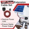 Solar Cable Gland with 10Ft 13AWG Cable, MC4 Entry Connectors