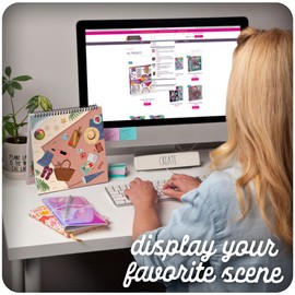 Sticker & Chill Sticker Book for Adults – 600+ Repositionable Clings Create Designs on 10 Spiral Bound Scene Pages – Easy, Fun & Stress Relieving Relaxation Activity – Personal Spaces Series