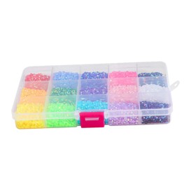 TOVINANNA 15Grid Colorful Nail Resin Diamonds Set Color Flatback Decorative Gems for DIY Nail Art Manicure Charm Premium Easy Application for Home Use