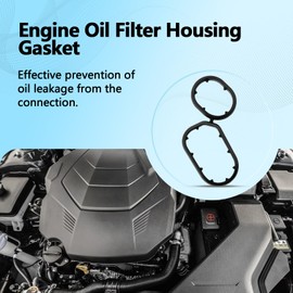 26345-3LAA0 Engine Oil Filter Housing Gasket Compatible with Kia Sedona 2019-2021, Cadenza 2017-2020, Sorento 2018-2020, Hyundai Genesis 2014-2016, Genesis G80 2017-2020, Palisade 2020-2023