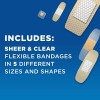 280 Band-Aid Adhesive Bandages Family Variety Pack, Sheer & Clear