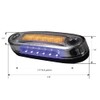 GG Grand General 77592 5-1/8 inch Rectangular Amber 6 LED