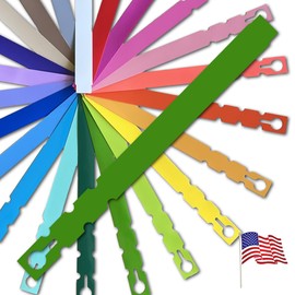 TAGKRAFTERS 9" x 3/4" Green - 1,000 Pcs - Plastic Plant Tags and Labels - Wrap Around Thermal Plastic - Nursery Garden Tree Labels | Made in The USA |