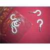 The Home Fusion Company 6 White Cup Hooks + Shoulder