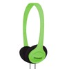 Koss KPH7G Portable On-Ear Headphone with Adjustable Headband - Green,