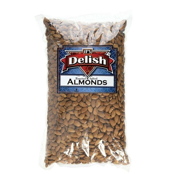 Gourmet Whole Almonds Roasted Salted by Its Delish, 2 lbs