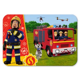 Trefl 20269 Wooden Puzzle: Fireman Sam, The Incredible Fireman, 24 Elements, Wooden Puzzle, Decorative Pattern on the Back, for Children from 3 Years, Multicoloured