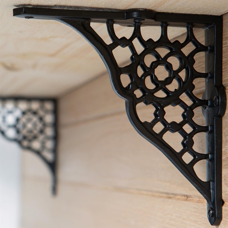 Hammer and Tongs Honeycomb Iron Shelf Bracket - D155mm -