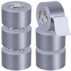 Oleitodh 6 Pack Duct Tape Silver Gray Heavy Duty 330