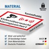 Komma Security Video Surveillance Alarm Secured Guard Dogs Sign -