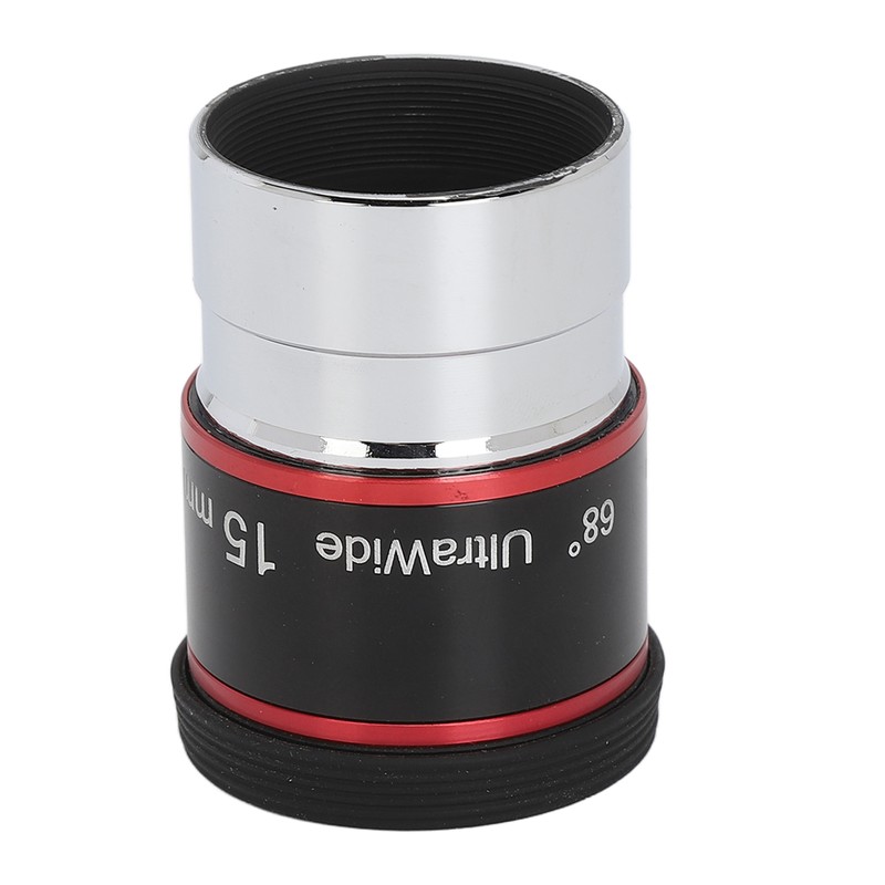 1.25in 15mm 68 Degree Ultra Wide Angle Eyepiece for Telescope