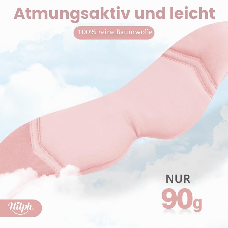 Hilph Eye Mask, Sleeping Mask, Blackout with Closure, Sleeping Mask