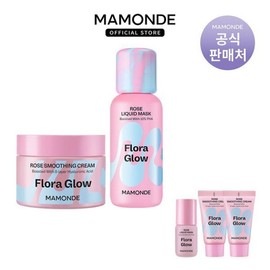 Mamonde 플로라 글로우 로즈 리퀴드 마스크 80ml + 로즈 스무딩 크림 50ml_P369792982 Flora Glow Rose Liquid Mask 80ml + Rose Smoothing Cream 50ml_P369792982