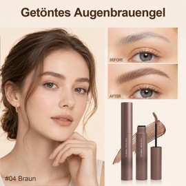 Jutqut Braun Eyebrow Gel Waterproof, Long-Lasting Eyebrow Gel, #4