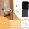 2 Pack Mailbox Replacement Roller Catch Assembly Including Screws Roller