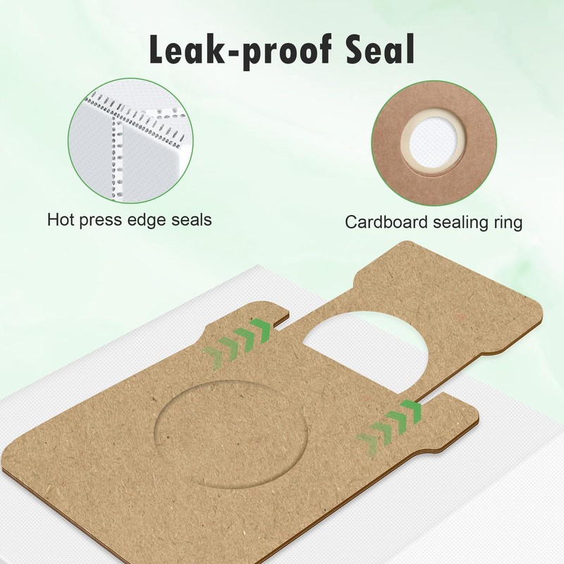 12-Pack Replacement Dust Bag Compatible with iRobot i, j, s