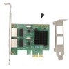 PCI E NIC Network Card 2 Way RJ45 Port for