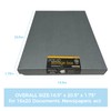 Lineco Folio Storage Box, Clamshell Design with Metal Edge. 16.5x20.5x1.75