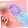 TEHAUX Doll Wig High-temperature Synthetic Fiber Hairpiece Gradient for Custom