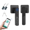 Fingerprint Door Lock-Smart Door knob, Biometric Door Locks,with App/Code/Backup Key/Fingerprint/IC