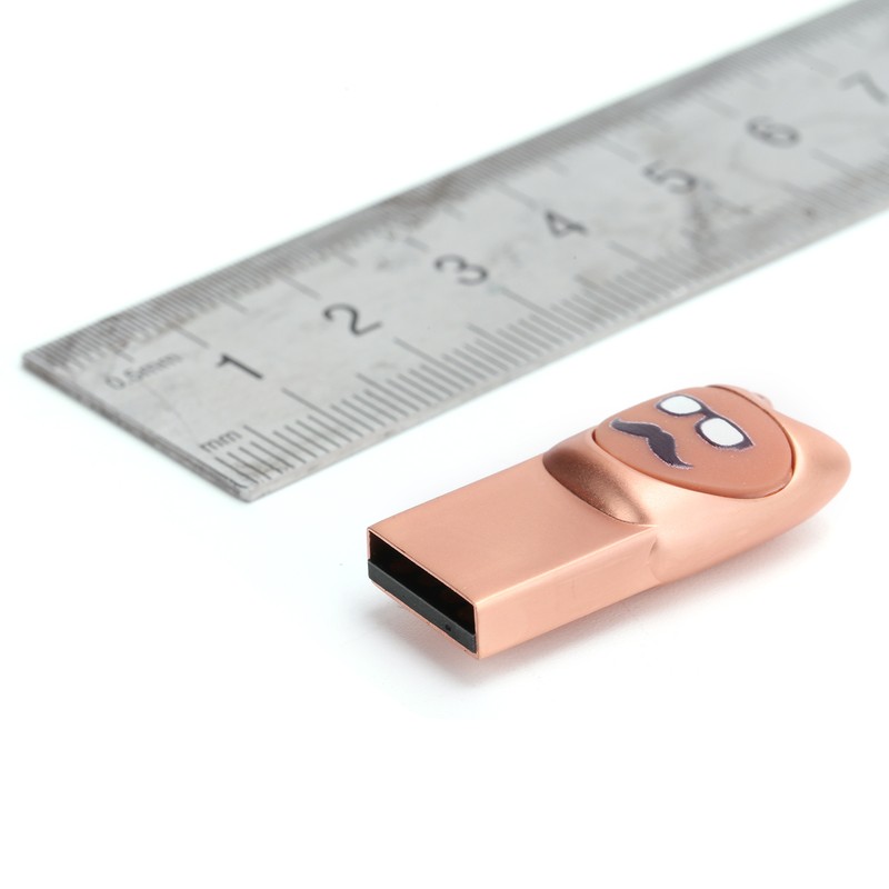 U Disk Cartoon Moustache Pattern USB Flash Drive Computer Data
