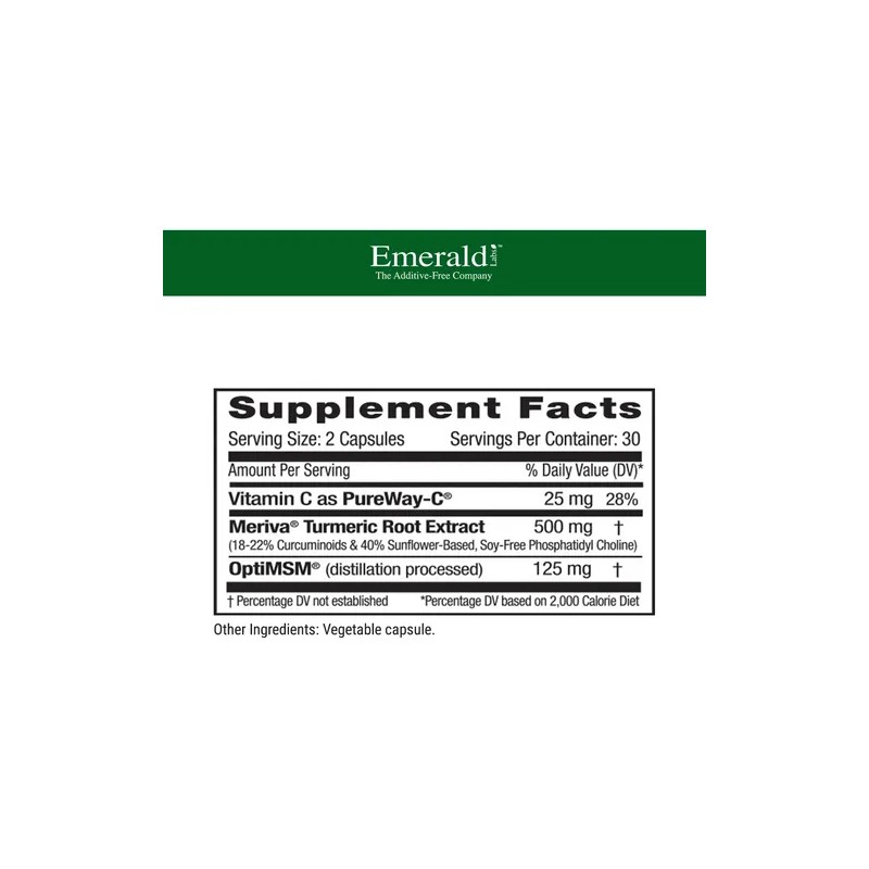 Emerald Labs Meriva Cúrcuma Plus 60 Cápsulas Veganas