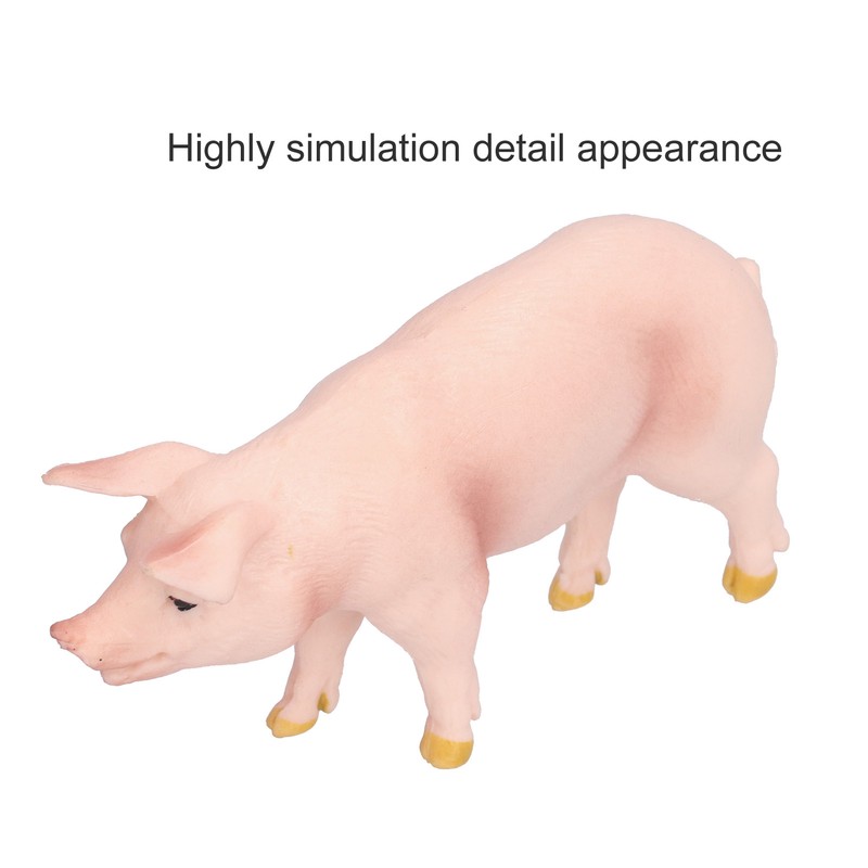 Simulation Farm Pig Animals Model Figures Toy Set Preschool Educational