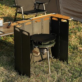 OLG Camp Stove Windscreen 23.6 inch Camping Shield (Tinplate) Wind Screen for Stoves