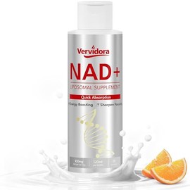 Suplemento liposomal NAD+, suplemento líquido NAD+ con alta absorción para antienvejecimiento, salud celular, mejora la concentración, apoyo de energí