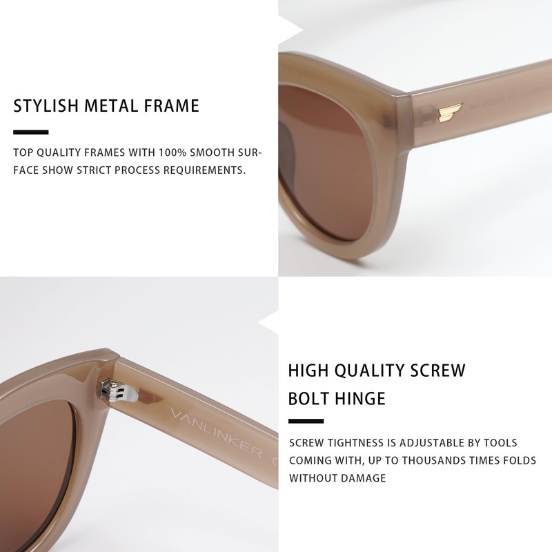 VANLINKER VL9690 - anteojos de sol polarizadas de moda para