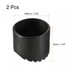 sourcing map Ladder Non-Slip Feet Mat 68mm ID Rubber Round