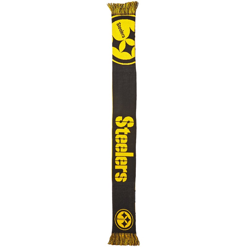 FOCO Pittsburgh Steelers Reversible Split Logo Scarf