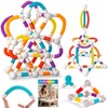 ROUSKY Magnetic Building Blocks Construction Set, 66 Pieces, Educational STEM