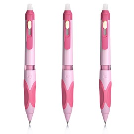 M&G 3 PCS Retractable Erasable Gel Pens, 0.5mm Black Ink Gel Pen, Fine Point Erasable Pen Make Mistakes Disappear, Premium Comfort Grip Note Taking and Crossword Puzzles