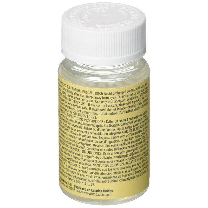 Grumbacher Turpentine, 2-1/2 Oz. Jar, #568-2