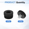 sourcing map 4 Set Leveling Feet, M10x38mm Plastic Adjustable Furniture
