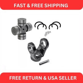 Caltric Front Drive Shaft Yoke & U-Joint Kit For Polaris Ranger XP 700 4X4 2005 - 2009