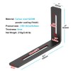 6 PCS 6-1/8" x 4" Black Adjustable L Corner Brace