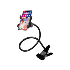 Hosann Century - Soporte universal para teléfono celular con cuello de cisne de cuello de cisne y soporte para teléfono celular universal de hierro con brazo de cuello de cisne ajustable, soporte