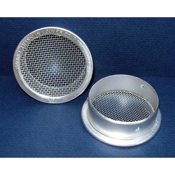 3" Round Open Screen Vent - Mill - Package of 4