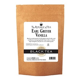 The Republic of Tea Earl Greyer Vanilla Black Tea, Refill Pack of 250 Tea Bags