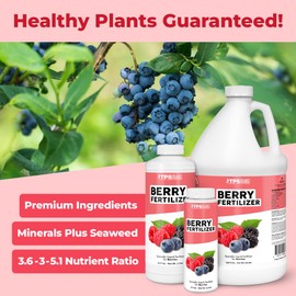 Berry Fertilizer, Complete Liquid Strawberry and Blueberry Plant Food, Great for All Berries, 1 Gallon (128 oz)