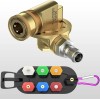 POHIR 7 Nozzle Tip Pressure Washer Spray Quick Connect Pivot