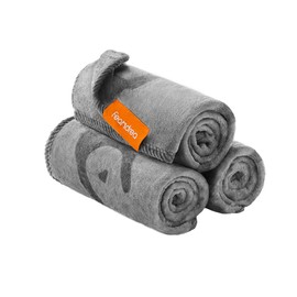 Feandrea Dog Blanket, Cat Blanket, Washable, Set of 3 Pet Blankets, S, 73 x 63 cm, for Cats and Mini Dogs, Flannel, Protective Blanket for Sofa, Slate Grey PPB012G01