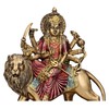 Durga Figurine Riding Lion 15 cm Buddha Decorative Hindu God