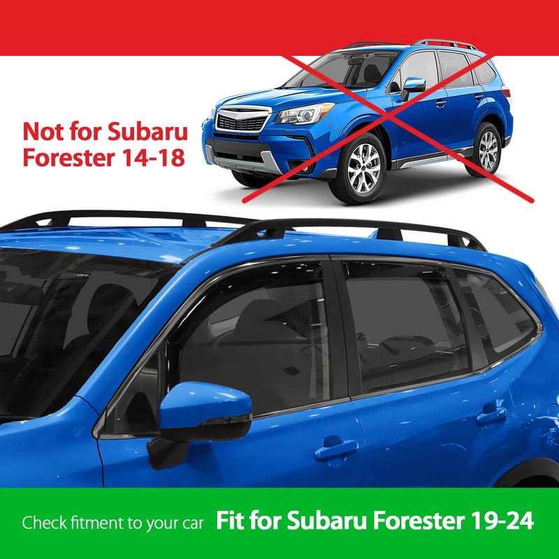 Goodyear Shatterproof in-Channel Window Deflectors for Subaru Forester 2019-2024, Rain