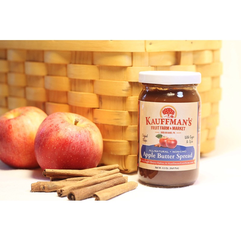 Kauffman Orchards Homemade Apple Butter Spread, Original, 8.5 Oz. (Case