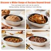 NSIRONS Enameled Cast Iron Oval Dutch Oven Pot with Lid,